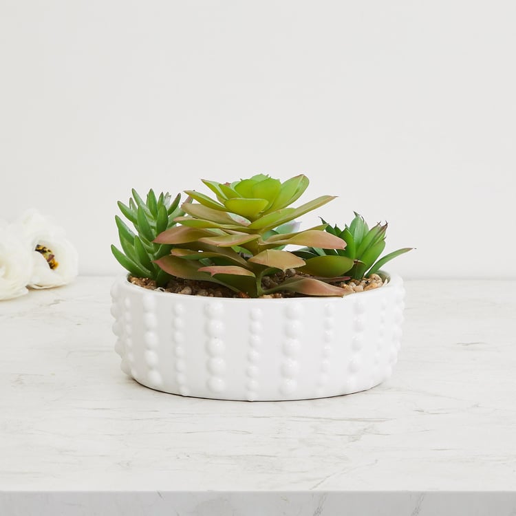 Gardenia Bonsai Artificial Plant in Ceramic Pot