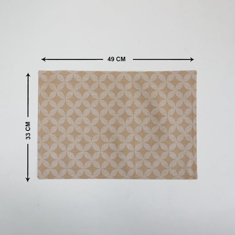 Marshmallow Carbon Cotton Printed Placemat