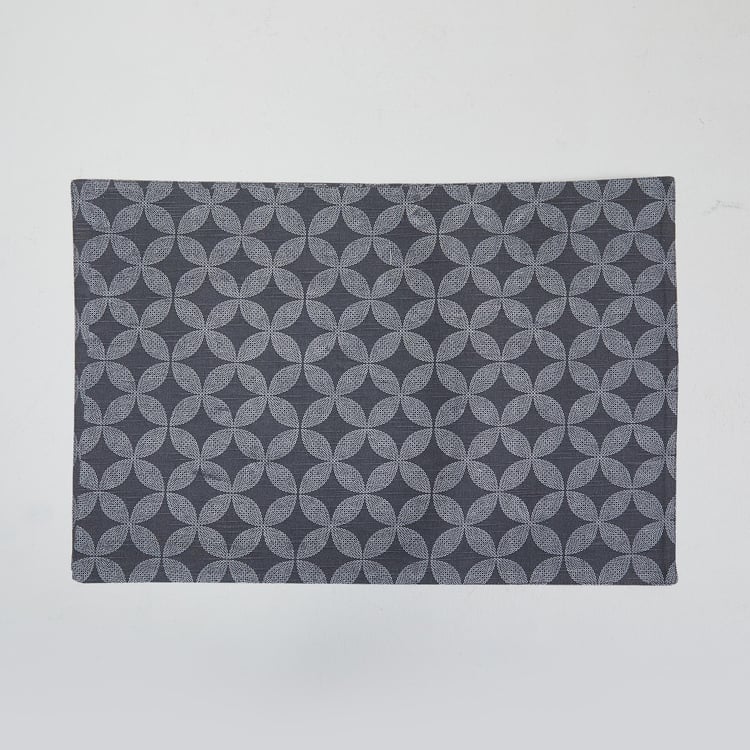 Marshmallow Carbon Cotton Printed Placemat