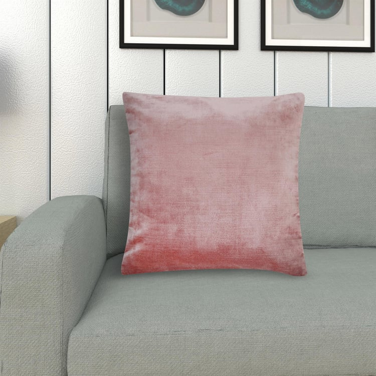 Colour Connect Cameo Solid Cushion Covers - Single Pc. - Polyester - 40 cm x 40 cm - Peach