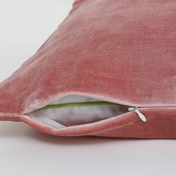 Colour Connect Cameo Solid Cushion Covers - Single Pc. - Polyester - 40 cm x 40 cm - Peach