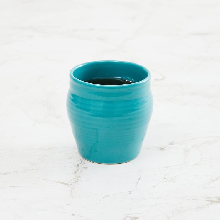 Colour Connect Solid  Kullhad - Stoneware -150 ml -Kullhad 7 cm  L x 7 cm  W x 7 cm  H -Blue