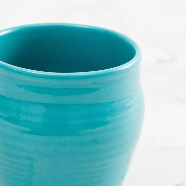 Colour Connect Solid  Kullhad - Stoneware -150 ml -Kullhad 7 cm  L x 7 cm  W x 7 cm  H -Blue