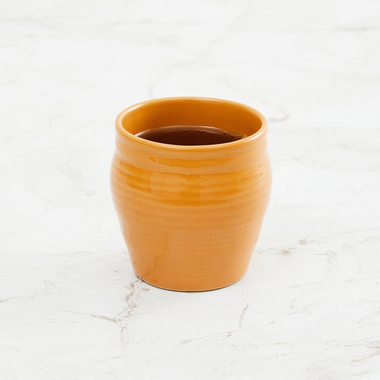 Colour Connect Yellow Solid Stoneware Kullhad - 150ml