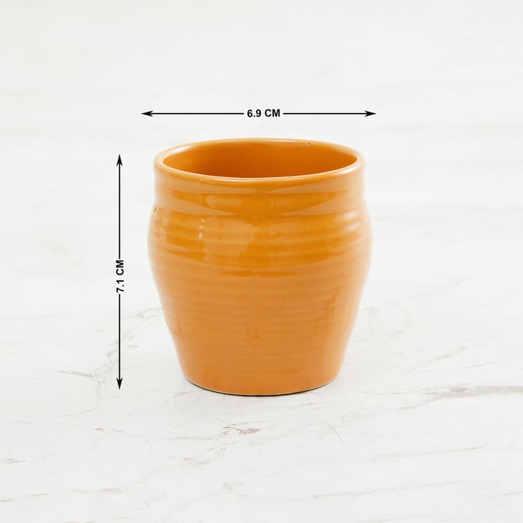 Colour Connect Yellow Solid Stoneware Kullhad - 150ml