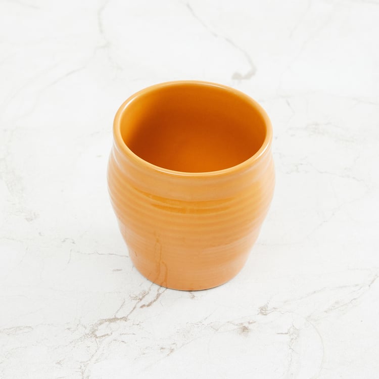 Colour Connect Yellow Solid Stoneware Kullhad - 150ml