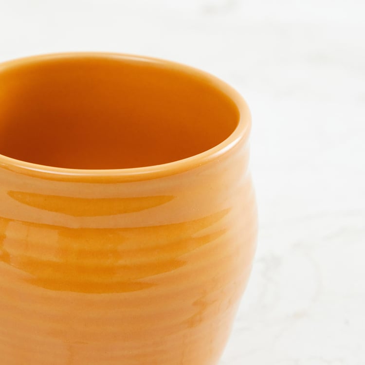 Colour Connect Yellow Solid Stoneware Kullhad - 150ml