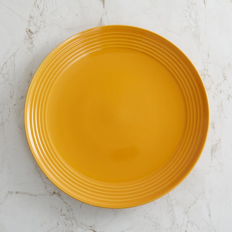 Pavo Colour Connect Yellow Solid Stoneware Dinner Plate