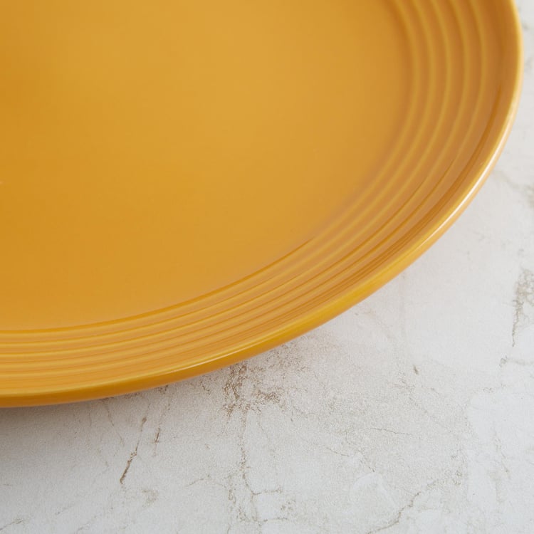 Pavo Colour Connect Yellow Solid Stoneware Dinner Plate