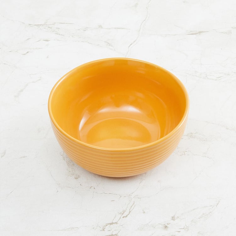 Colour Connect Yellow Stoneware Microwave Safe Cereal Bowl