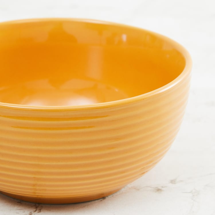 Colour Connect Yellow Stoneware Microwave Safe Cereal Bowl