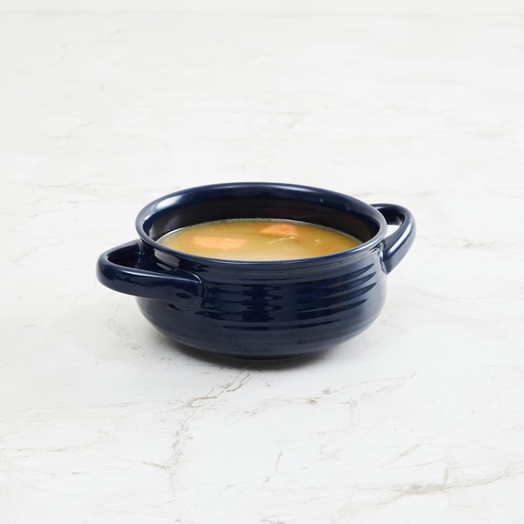 Colour Connect Blue Stoneware Microwave Safe Serving Bowl