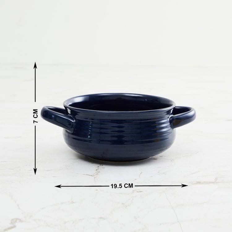 Colour Connect Blue Stoneware Microwave Safe Serving Bowl