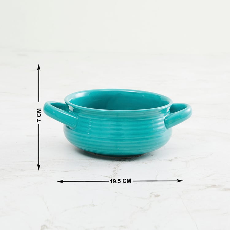 Colour Connect Blue Stoneware Microwave Safe Serving Handi