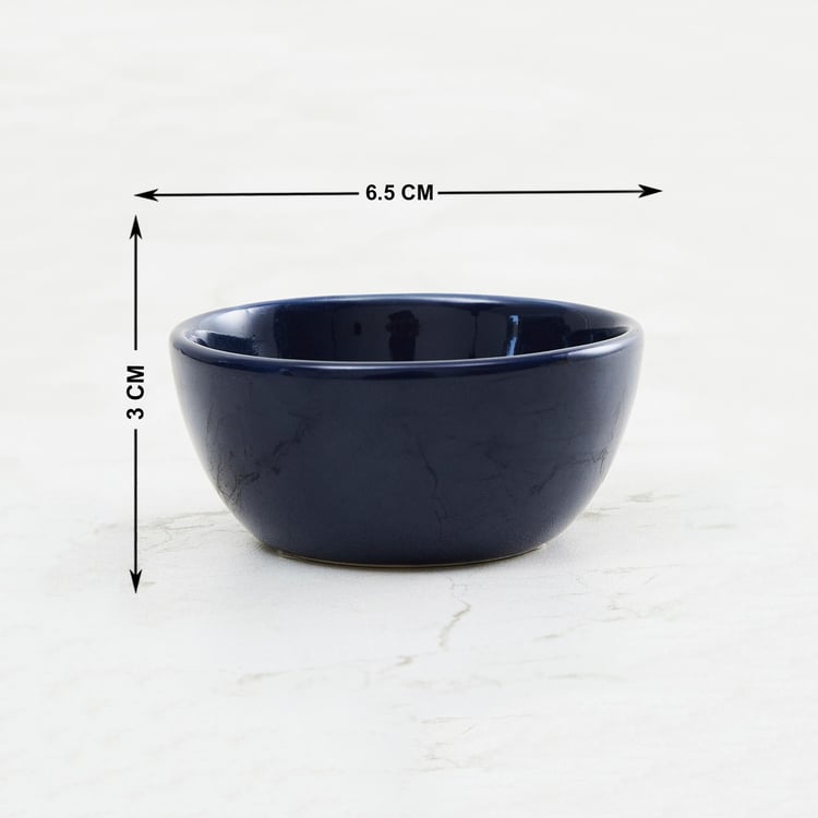 Colour Connect Solid Sets  - Stoneware -  Dip Bowl set - 3 cm  H x 6.5 cm  - Microwave Compatible -  Multicolour