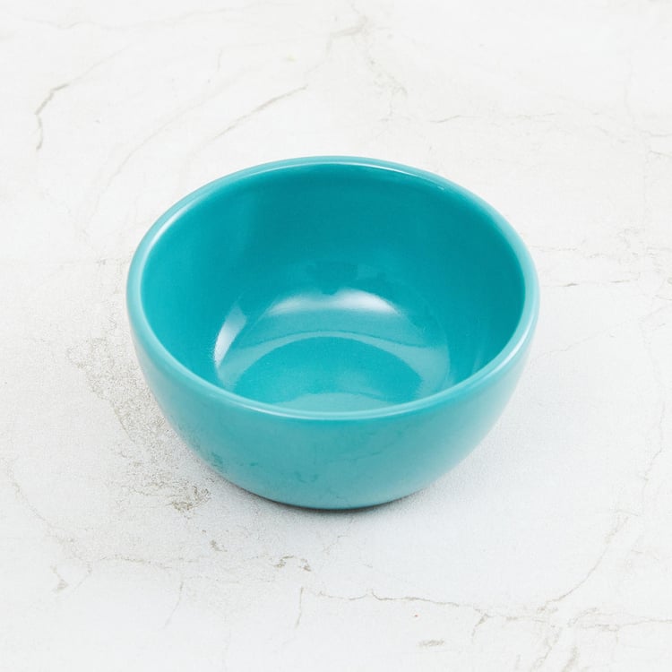 Colour Connect Solid Sets  - Stoneware -  Dip Bowl set - 3 cm  H x 7 cm  - Microwave Compatible -  Multicolour