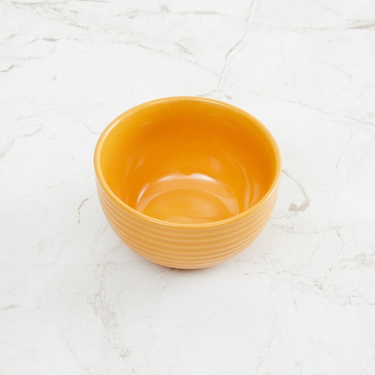 Colour Connect Yellow Stoneware Microwave Safe Solid Katori