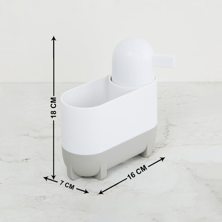 Orion White Detergent Dispenser With Holder - 2 Pcs
