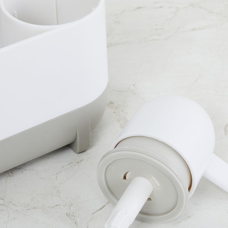 Orion White Detergent Dispenser With Holder - 2 Pcs