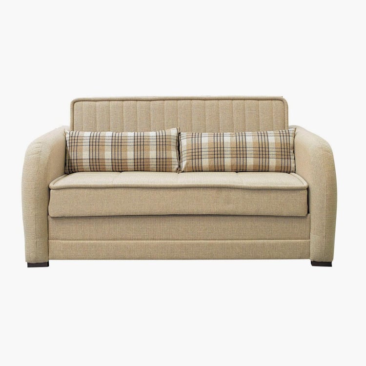 Bogota Fabric 3-Seater Sofa Bed - Beige