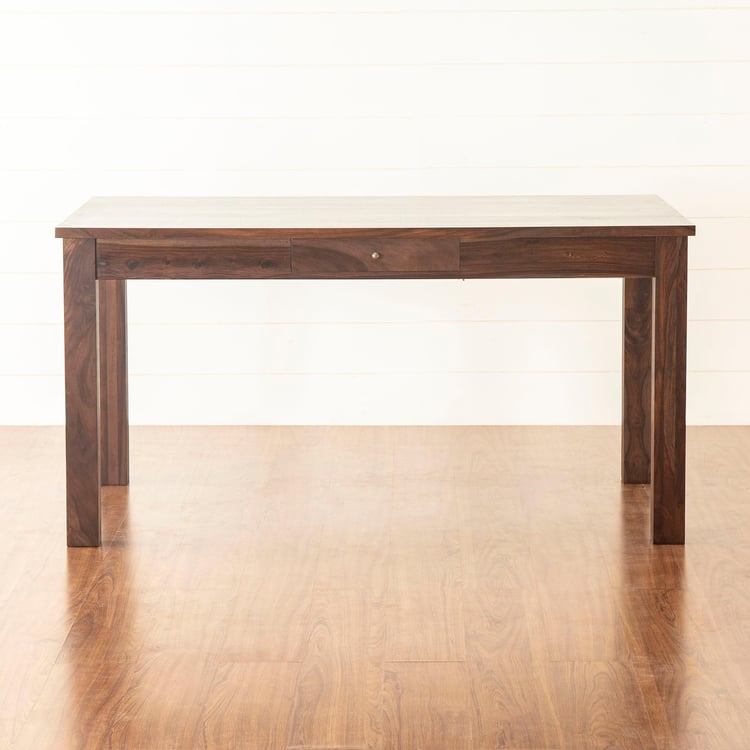 Veda 6-Seater Sheesham Wood Dining Table Set with 6 Chairs - Brown