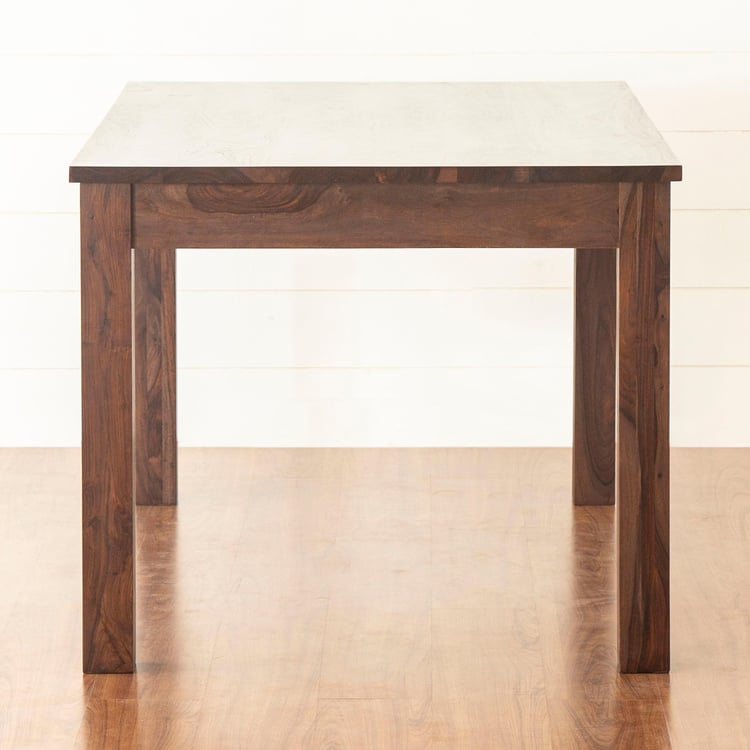 Veda 6-Seater Sheesham Wood Dining Table Set with 6 Chairs - Brown