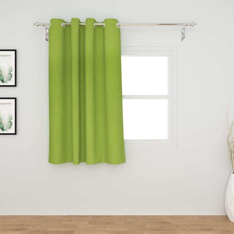 Colour Connect Della Contemporary Polyester Window Curtain : 160 cm x 120 cm Green