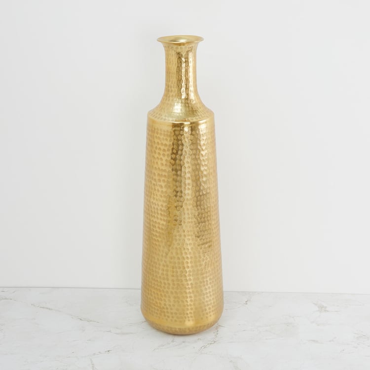 Colossal Metal Hammered Floor Vase