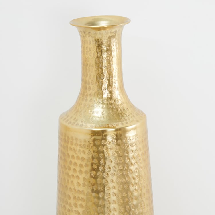 Colossal Metal Hammered Floor Vase