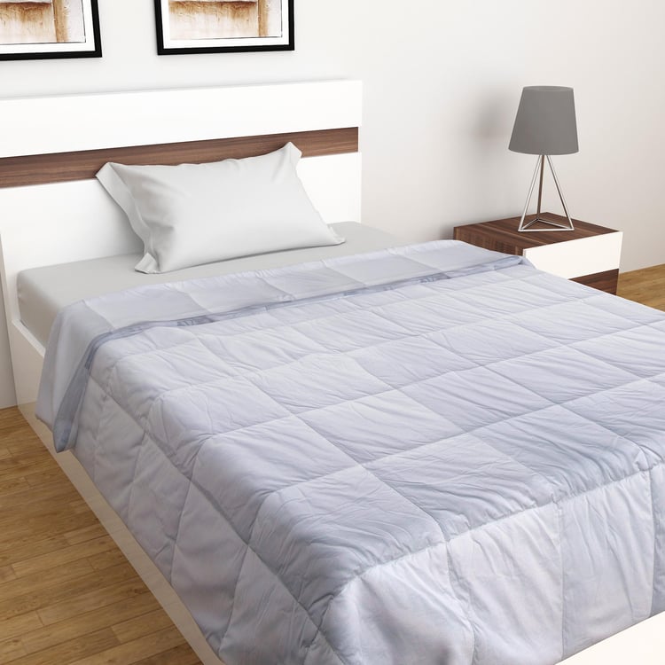 Healthy Living Solid Single Duvet Single Pc. 254 cm X 152 cm Polyester 210Tc 254 cmL X 152 cmW White
