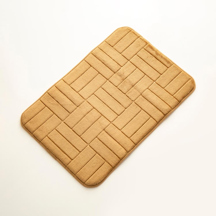 Buttercup Lines Memory Foam Anti-Slip Embossed Bath Mat - 40x60cm