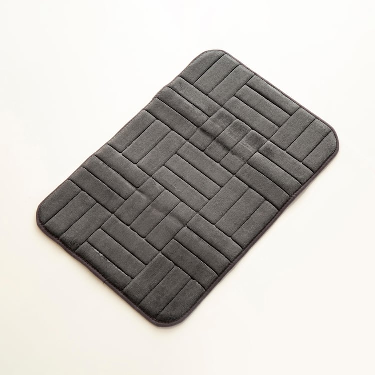 Buttercup Lines Memory Foam Anti-Slip Embossed Bath Mat - 40x60cm