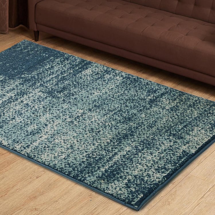 Bristol 1 Polyester Carpet : 147 cm x 90 cm Blue