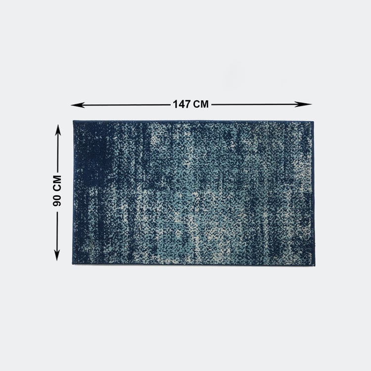 Bristol 1 Polyester Carpet : 147 cm x 90 cm Blue