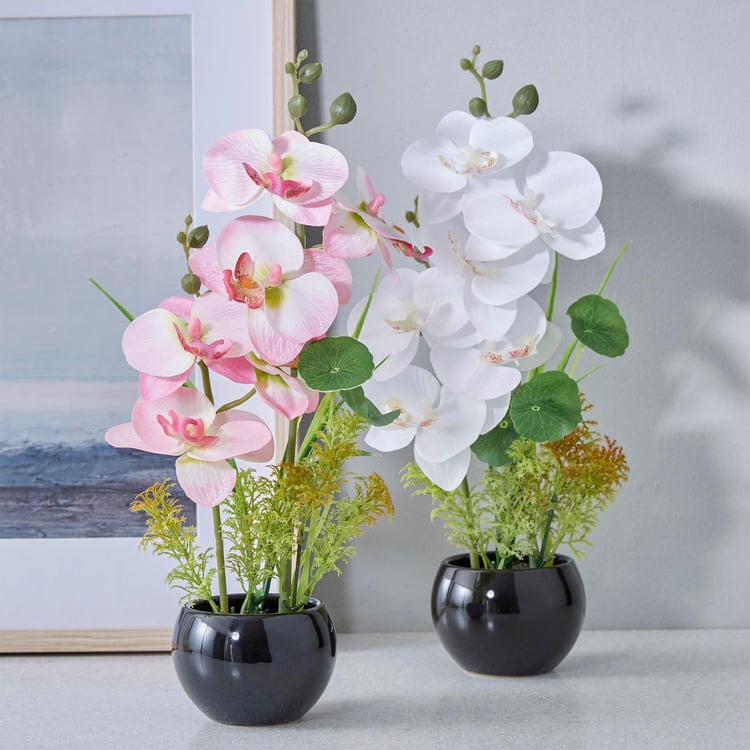 Gardenia Artificial Flowers in Pot - 30 cm