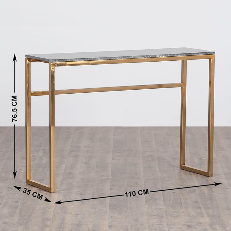 Aprilla Console Table - Gold