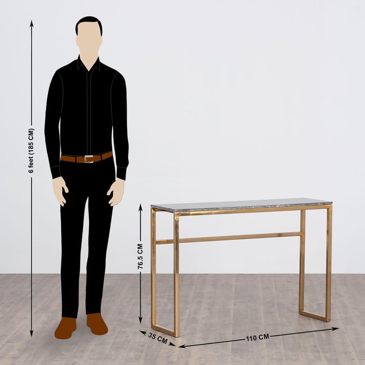 Aprilla Console Table - Gold