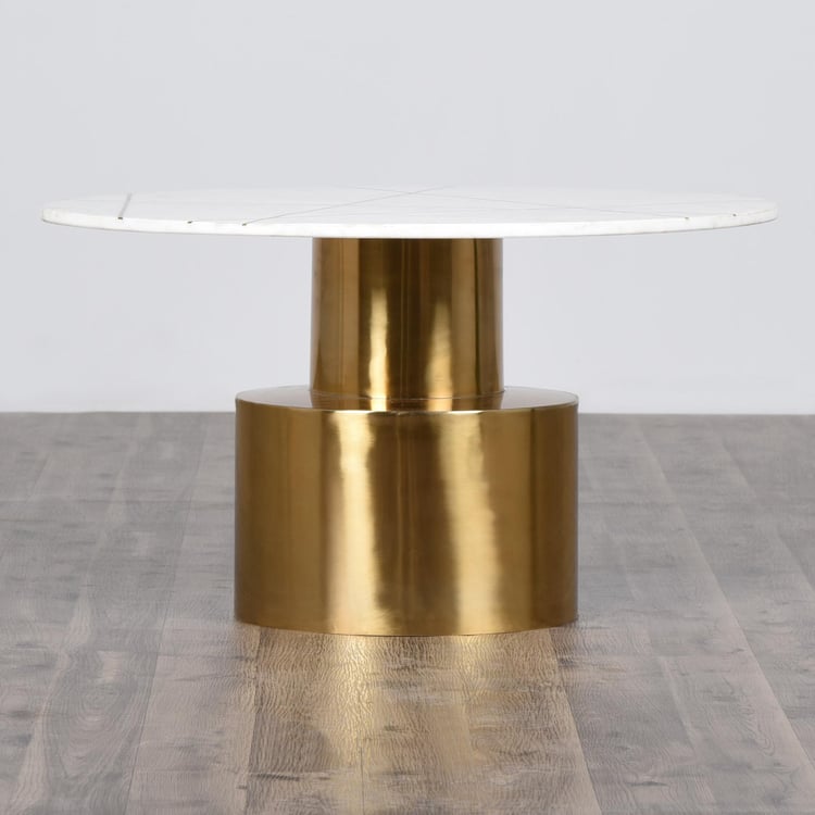 Salisbury Gold Marble Top Coffee Table