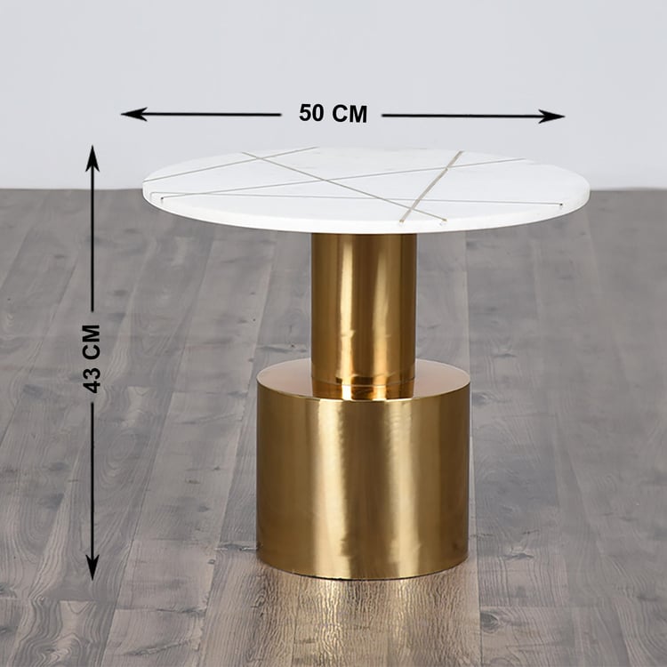 Salisbury End Table - Gold