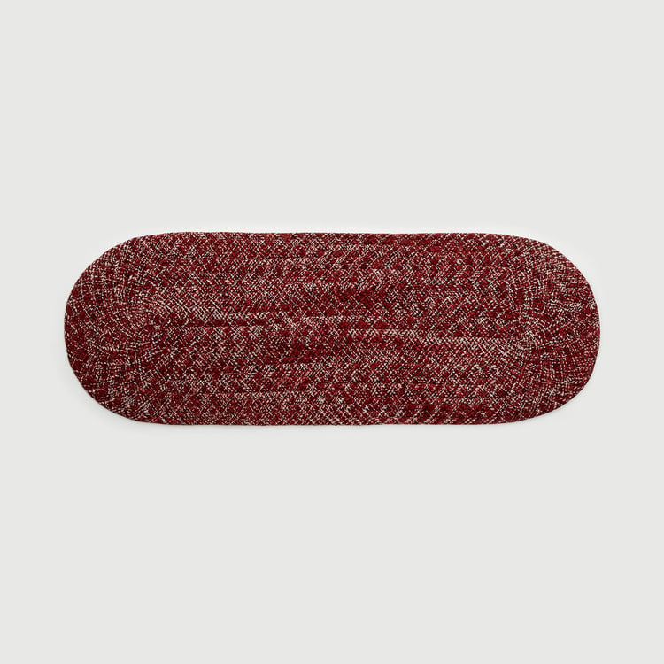 Windsor Antifatique Red Printedÿ Kitchen Braided Runner - 45 x 130 cm