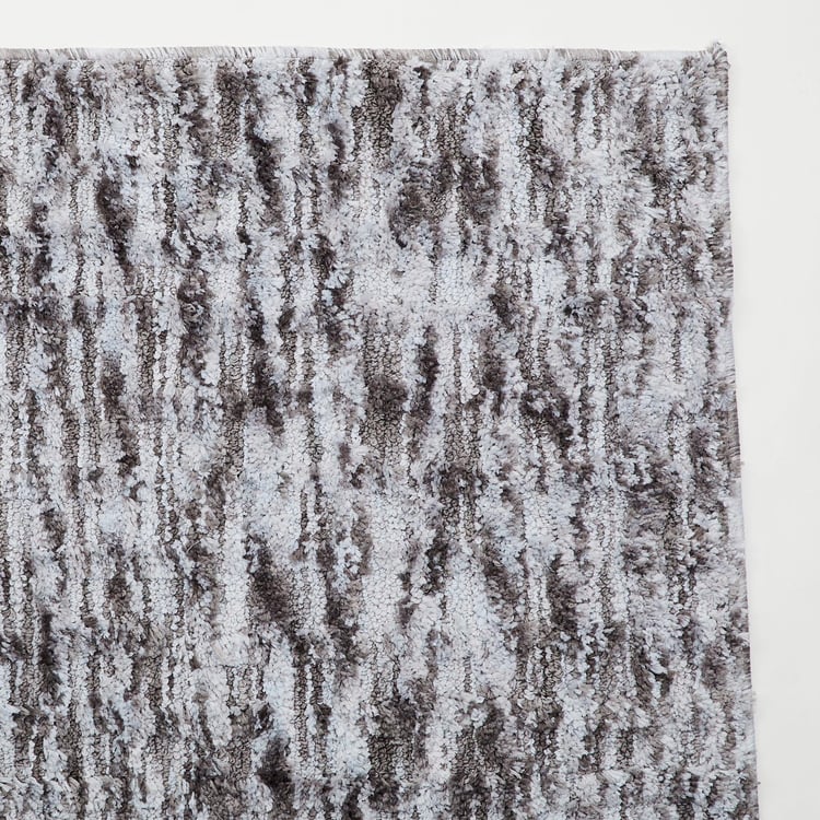Exotica Cross Hatch 1 Tufted Carpet - Polyester - 90 x 150 cm - Grey