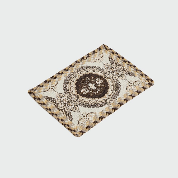 Elena 1 Braided Doormat - 60 cm X 40 cm - Cotton - 60 cmL X 40 cmW - Multicolour