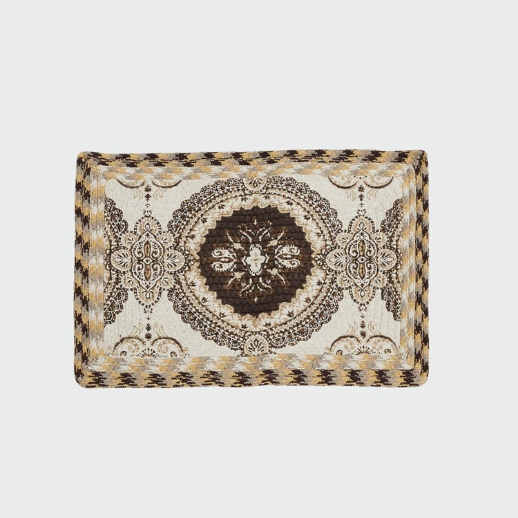 Elena 1 Braided Doormat - 60 cm X 40 cm - Cotton - 60 cmL X 40 cmW - Multicolour