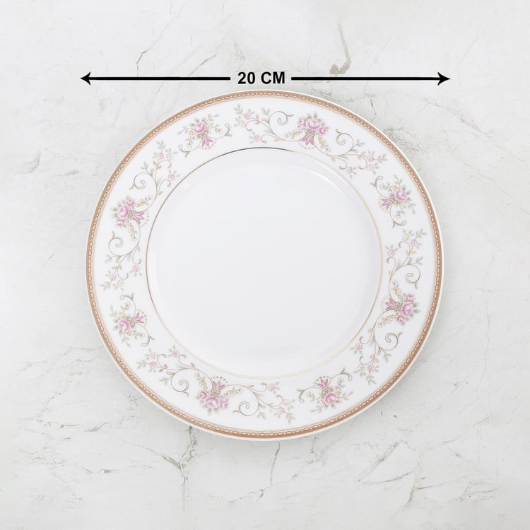 Altius Bone China Floral Printed Side Plate - 20cm