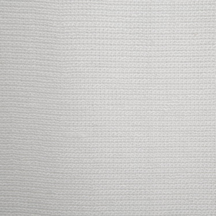 Marshmallow Solid Polyester Solid Throw : 200 cm x 135 cm White