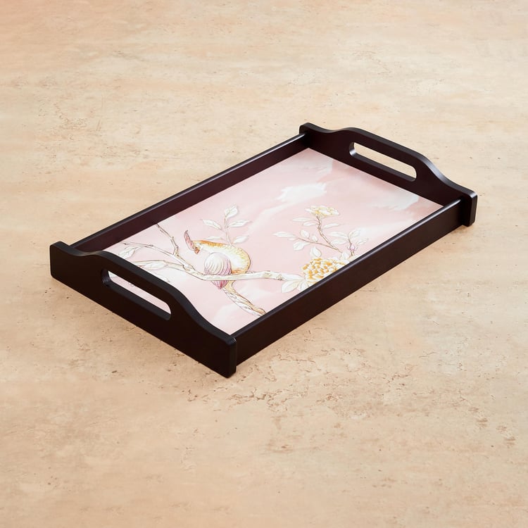 Alora Wood Printed Serving Tray - 41x26cm