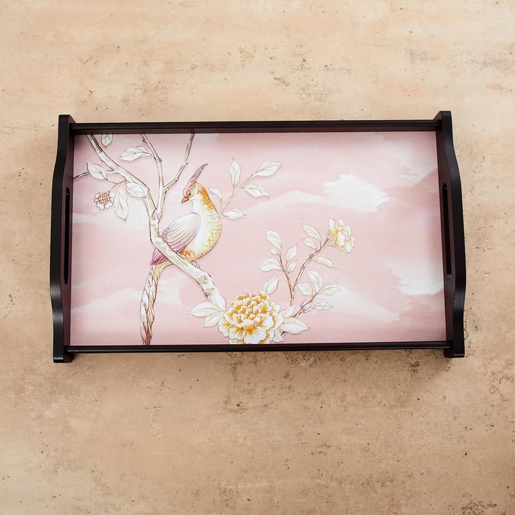 Alora Wood Printed Serving Tray - 41x26cm