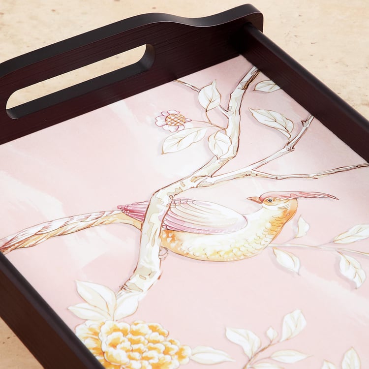 Alora Wood Printed Serving Tray - 41x26cm