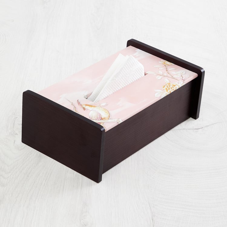 Alora Wood Tissue Holder - 24x24cm