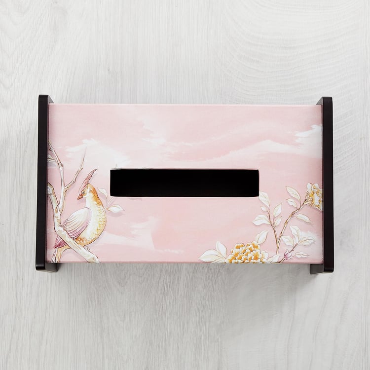 Alora Wood Tissue Holder - 24x24cm